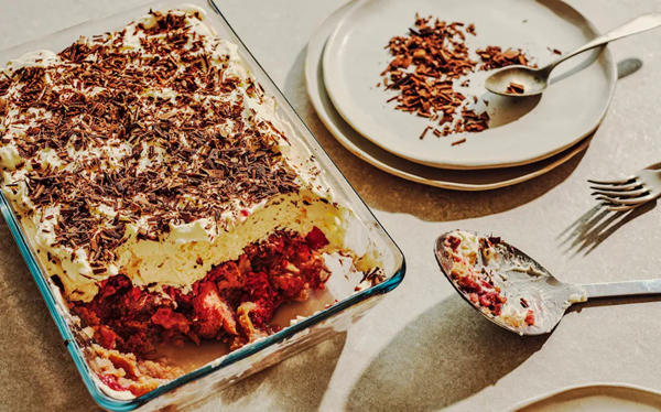 Raspberry tiramisu