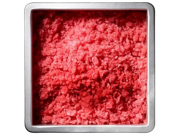 Raspberry-watermelmon granita