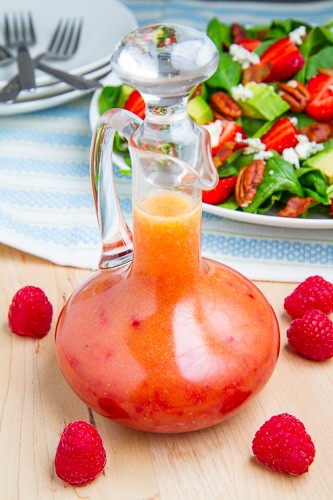 Raspberry white balsamic vinaigrette