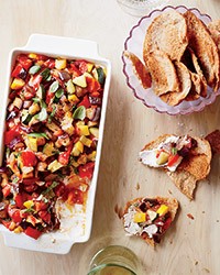 Ratatouille-and-goat cheese dip