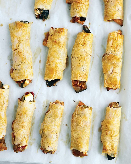 Ratatouille phyllo wraps