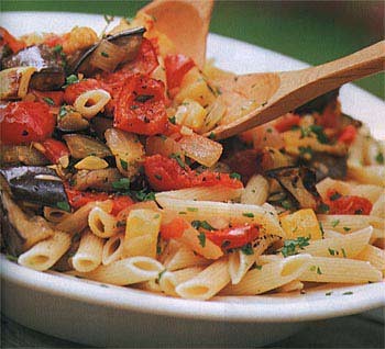 Ratatouille with penne