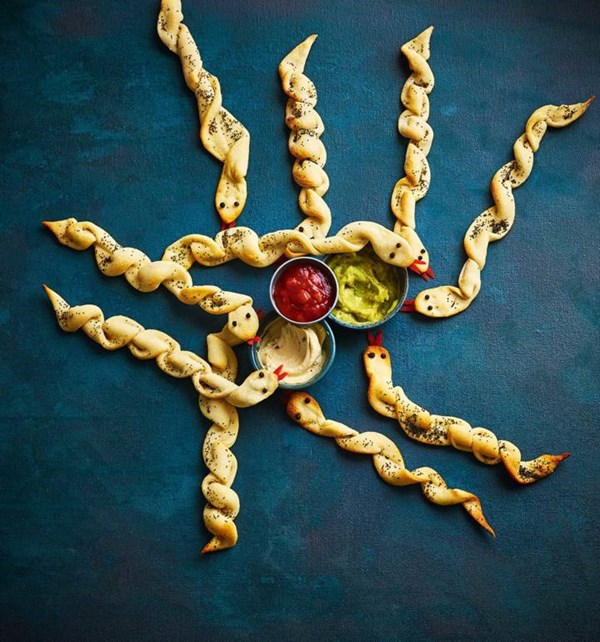 Rattlesnake breadsticks