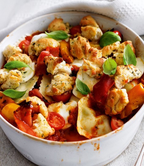 Ravioli pasta bake