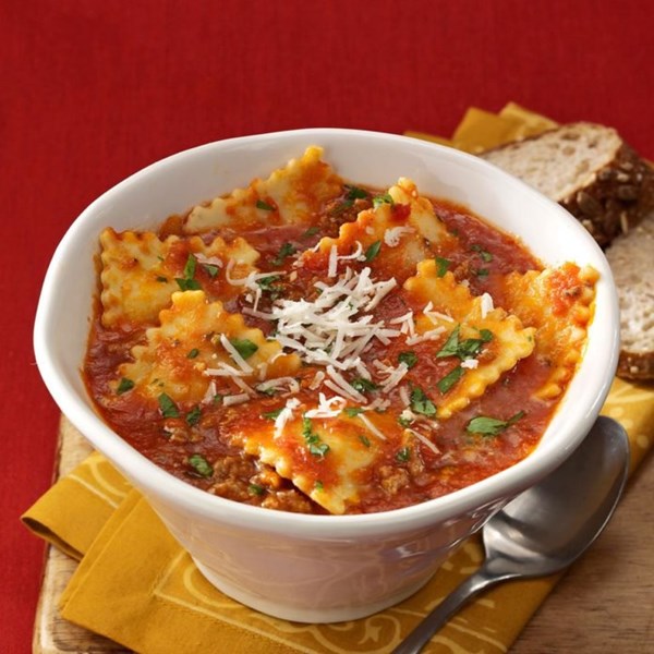 Ravioli soup