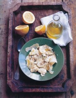 Raw artichoke salad (Insalata di carciofi)