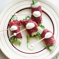 Raw beef rolls (Involtini di manzo)