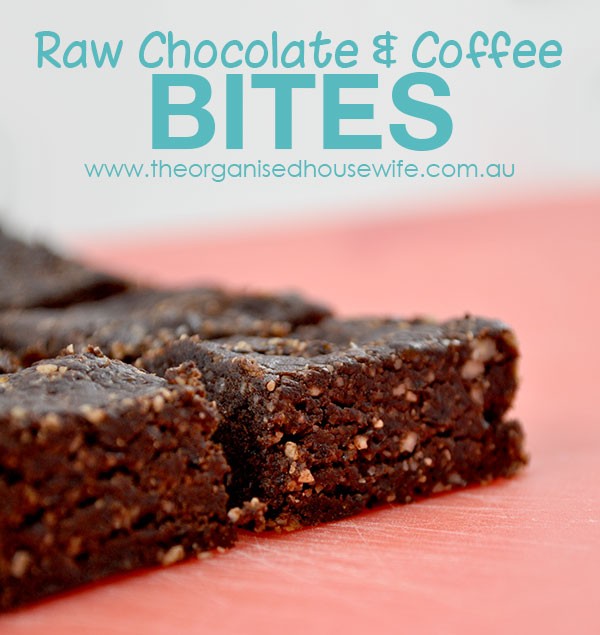 Raw chocolate & coffee bites