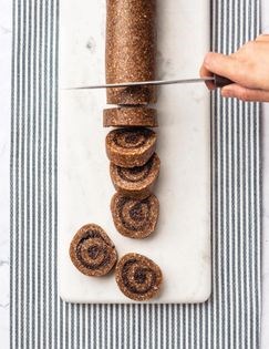 Raw cinnamon rolls