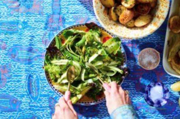Raw greens salad with tarragon dressing [Alex McCabe]