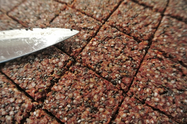 Raw hemp granola bars