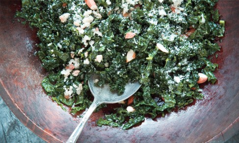 Raw kale salad