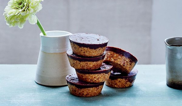 Raw peanut butter and chocolate cups
