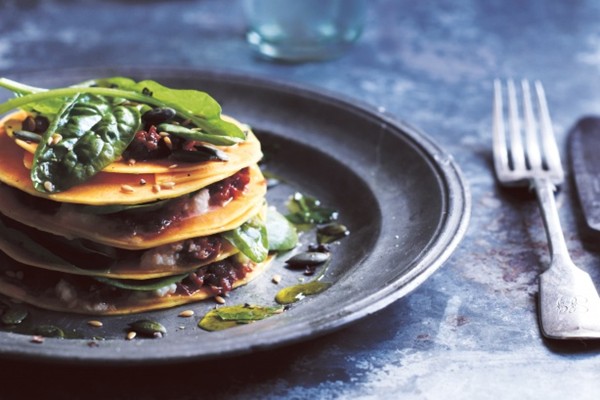 Raw pumpkin lasagne
