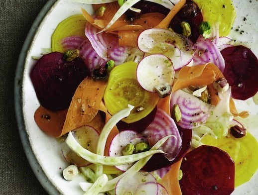 Raw root vegetable salad from 'Joy of Kosher' (Cook the Book)