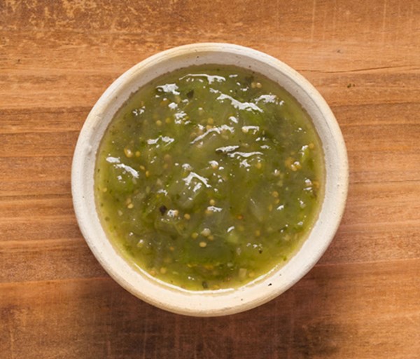 Raw salsa verde