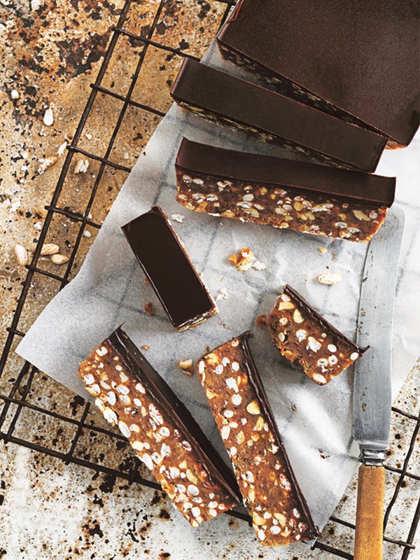Raw Snickers bar