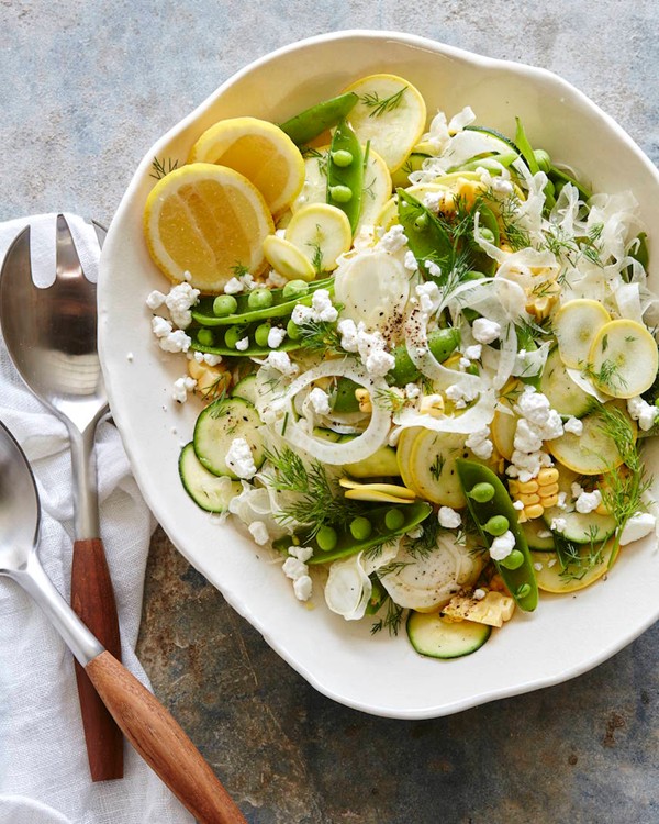Raw summer salad