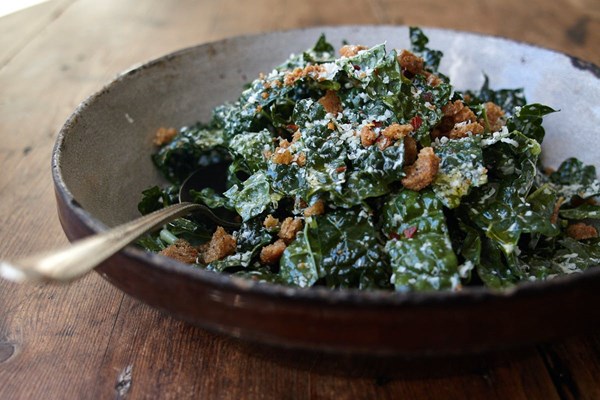 Raw Tuscan kale salad