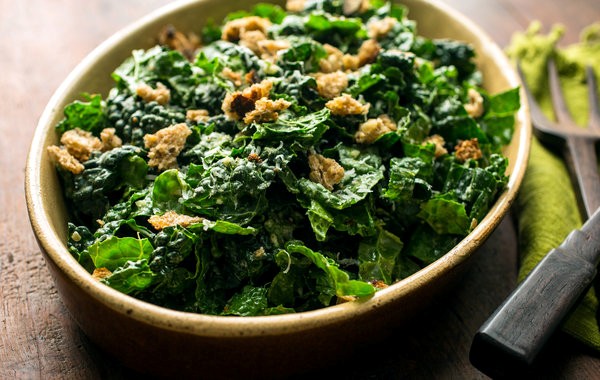 Raw Tuscan kale salad with Pecorino