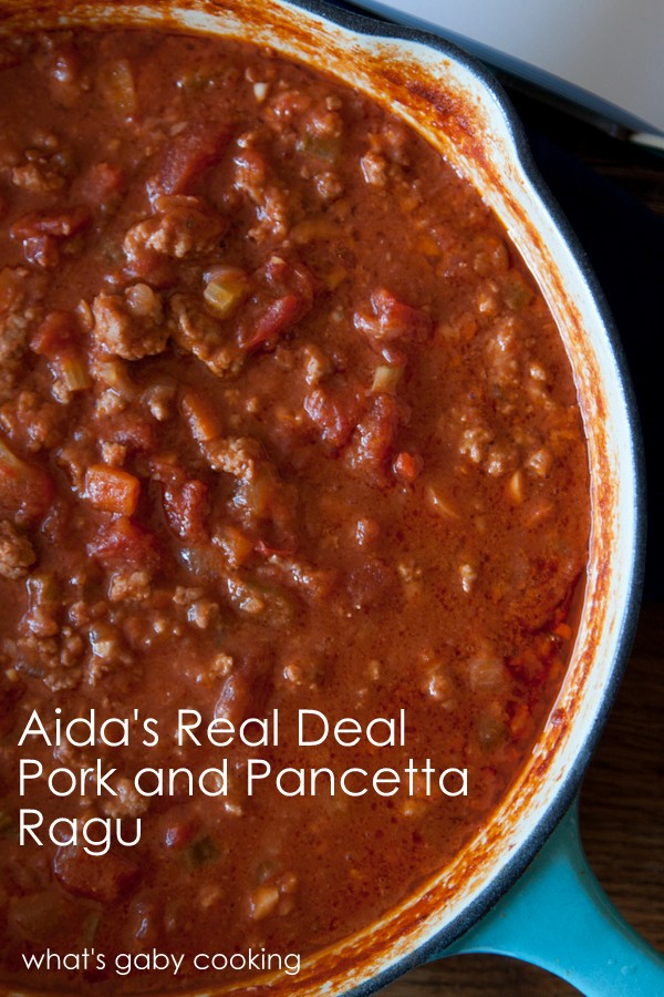 Real deal pork and pancetta ragú