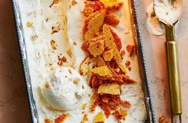 Real honeycomb ice cream