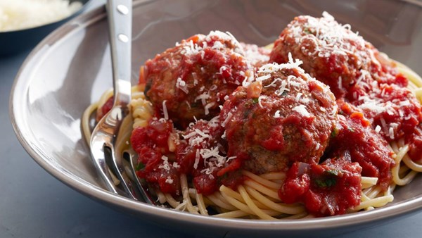Real meatballs & spaghetti