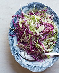 Red-and-green coleslaw