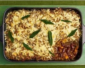Red bean shepherd's pie