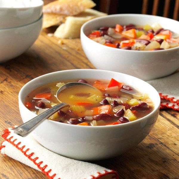 Red bean vegetable soup