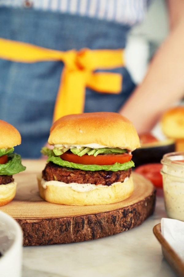 Red beans and rice burgers
