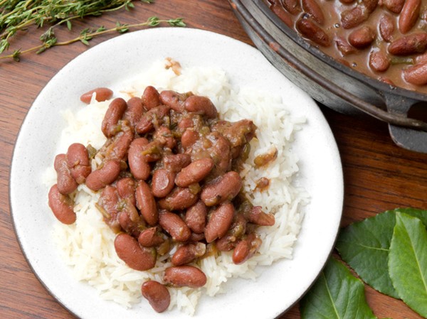 Red beans and rice with smoked turkey