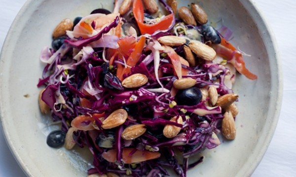 Red cabbage with fennel and carrot