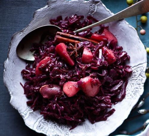Red cabbage with preserved lemon & cranberry