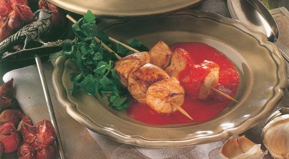 Red capsicum coulis