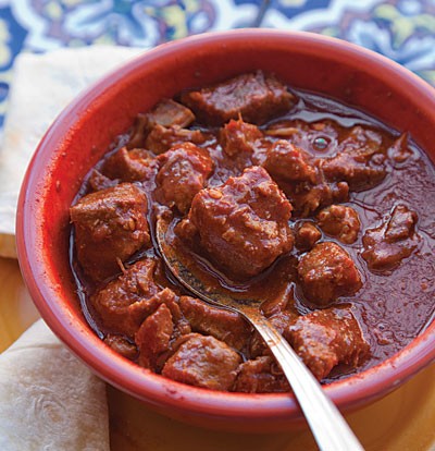 Red chile and pork stew (Carne adobada)