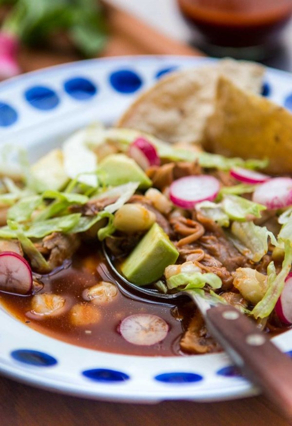 Red chile pozole