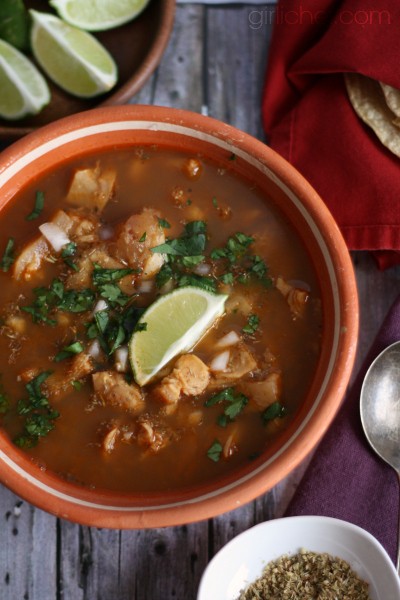Red chile tripe soup (Menudo)
