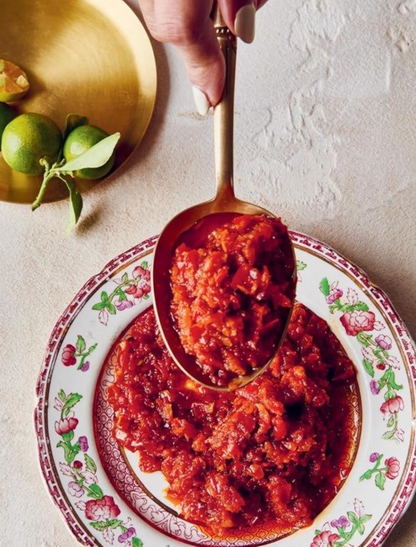 Red chilli sambal (Sambal balado)