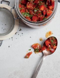 Red chimichurri sauce