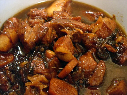 Red-cooked belly pork