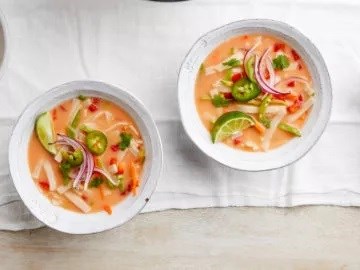 Red curry noodle soup