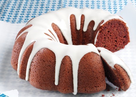 Red devil beet bundt cake