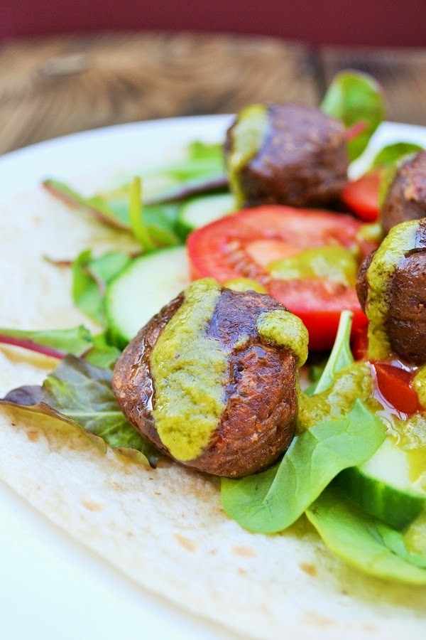 Red falafel