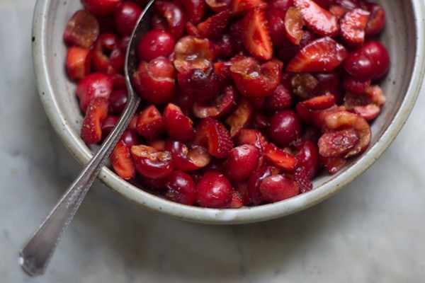 Red fruit salad