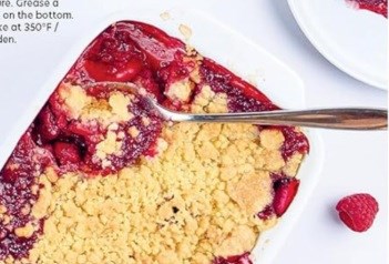 Red fruits crumble 