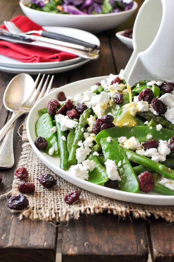 Red, green and white Christmas salad