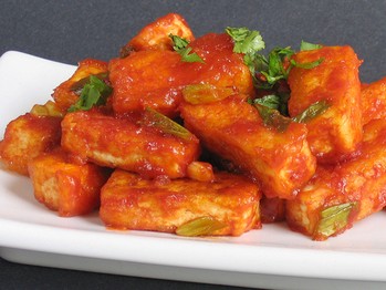 Red hot chile tofu