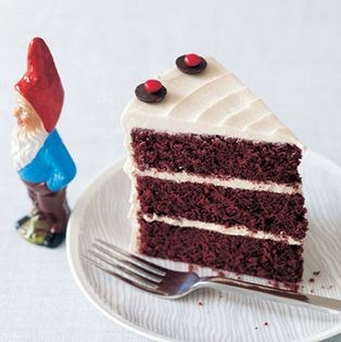 Red hot velvet cake with cinnamon buttercream