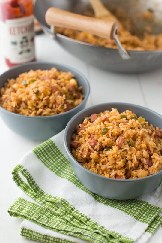 Red jambalaya fried rice